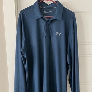 Under Armour long sleeve golf polo shirt XXL